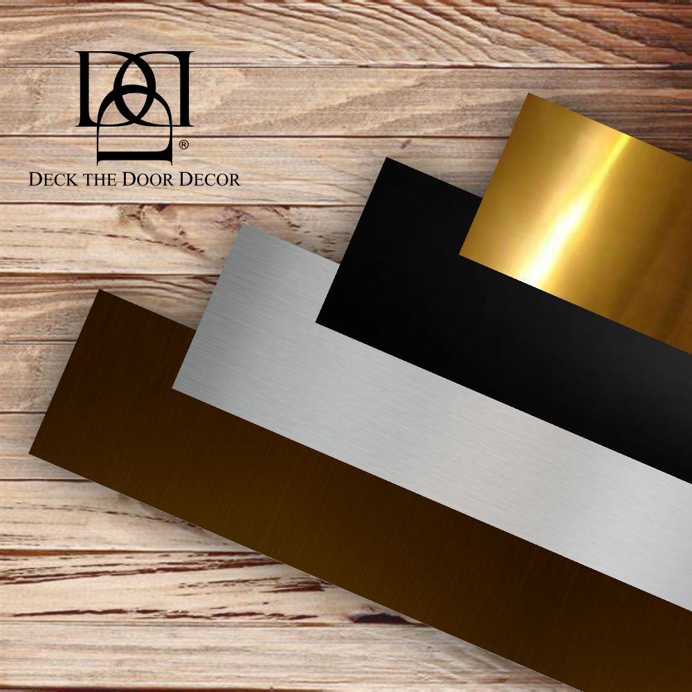 Anodized Aluminum Finish Options by Deck the Door Decor