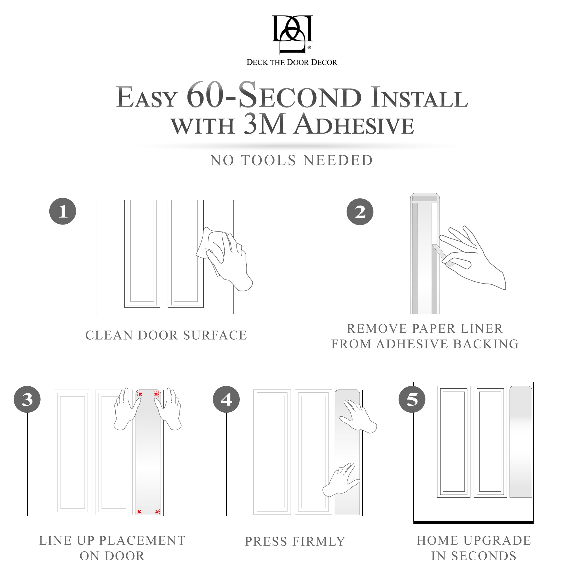 Engraved dog scratch protection plate with paw print installation steps