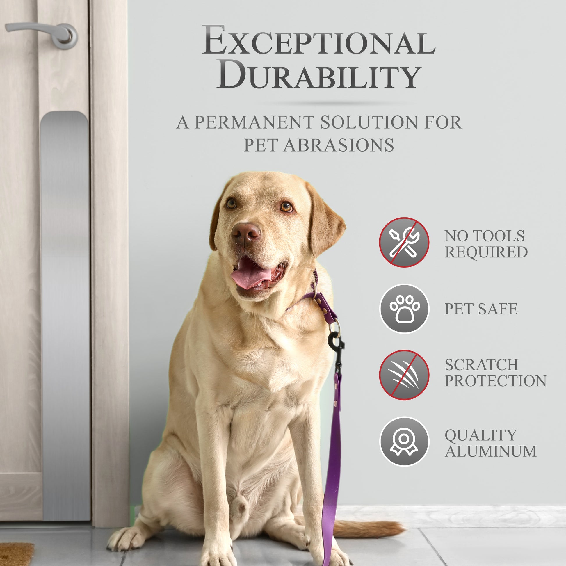 Dog Scratch Prevention Door Plate product benefits