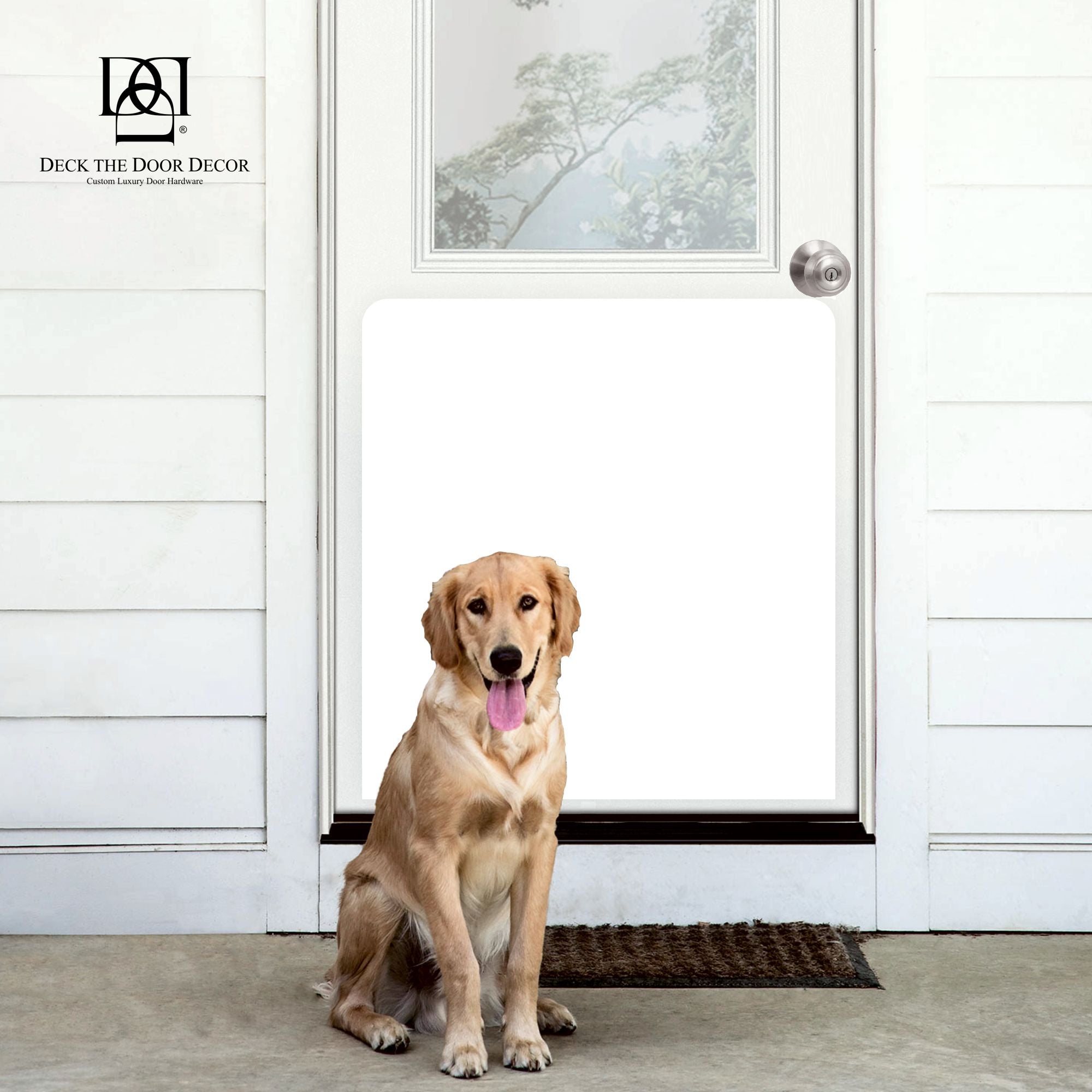 Large Breed Dog Scratch Door Protection Plate - Multiple Sizes & Finishes