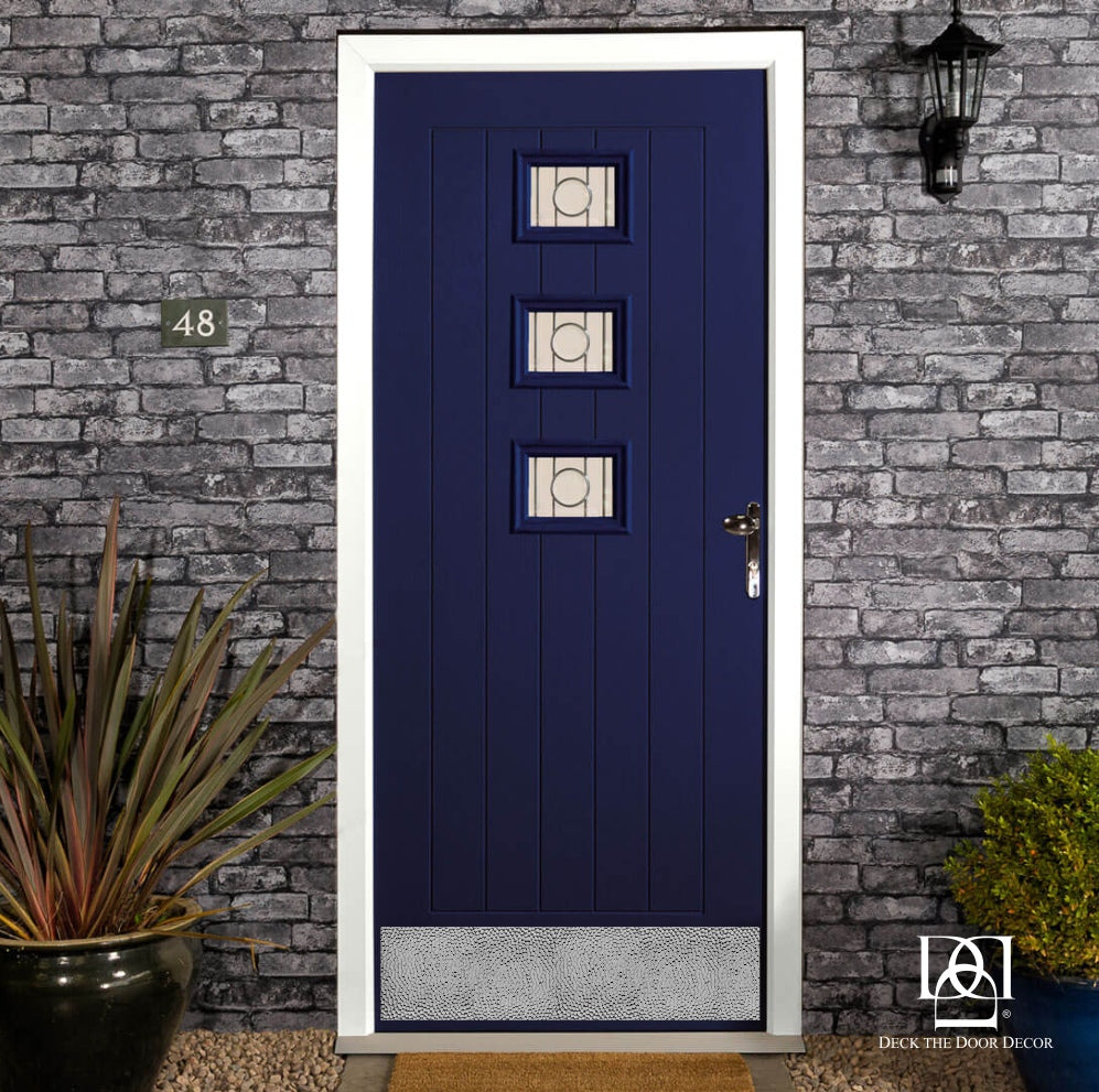 Artisan Embossed Hammered Door Kick Plates - Multiple Finish & Size Options