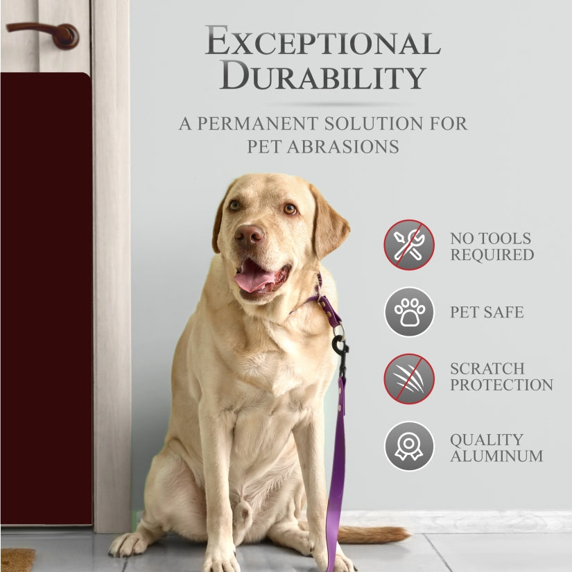 Large Breed Dog Scratch Door Protection Plate - Multiple Sizes & Finishes