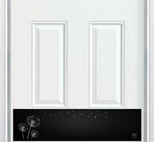 Load image into Gallery viewer, Door Kick Plate - Engraved - &quot;Dandelion Wish&quot; - Multiple Finish &amp; Size Options
