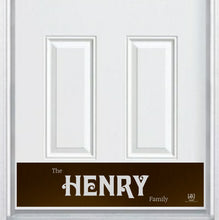 Load image into Gallery viewer, Door Kick Plate - Engraved - &quot;Davida&quot; Last Name - Multiple Finish &amp; Size Options - Customizable
