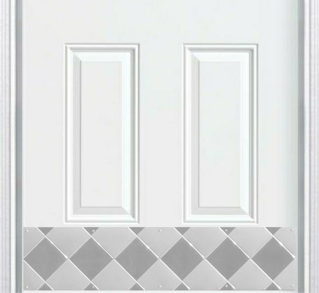 Door Kick Plate - Artisan Embossed - Harlequin Stainless Steel - Multiple Size Options