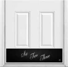 Load image into Gallery viewer, Door Kick Plate - Engraved - &quot;I Love Lucy&quot; Home Address - Multiple Finish &amp; Size Options - Customizable

