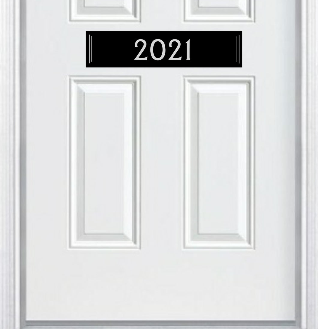 Door Address Accent Plate - Engraved - 
