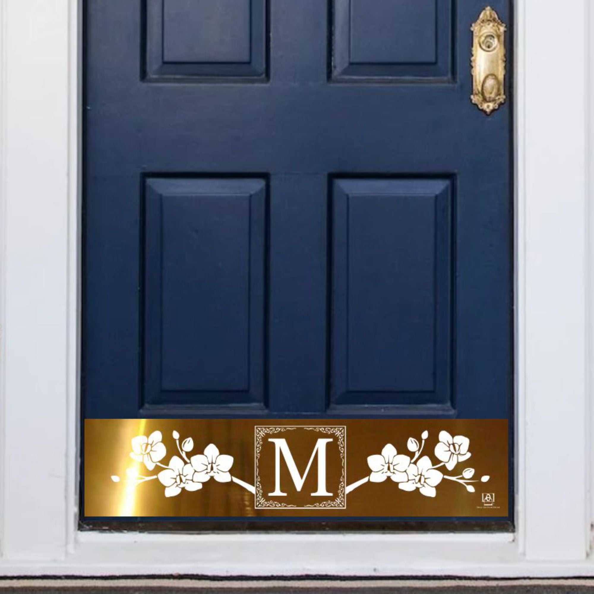 Monogram Door Kick Plate by Deck the Door Decor