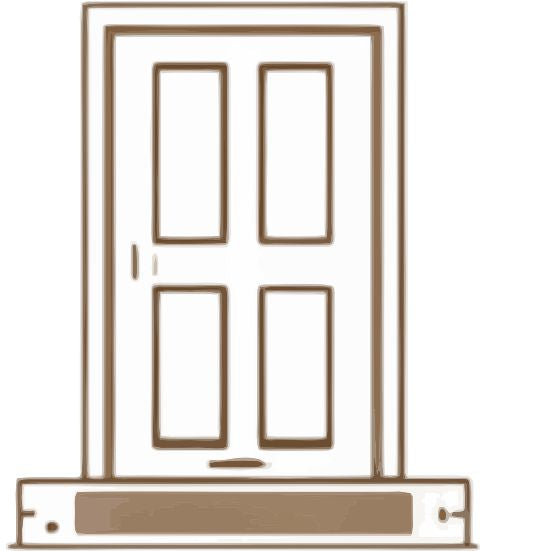 Traditional Door Kick Plates by Deck the Door Decor