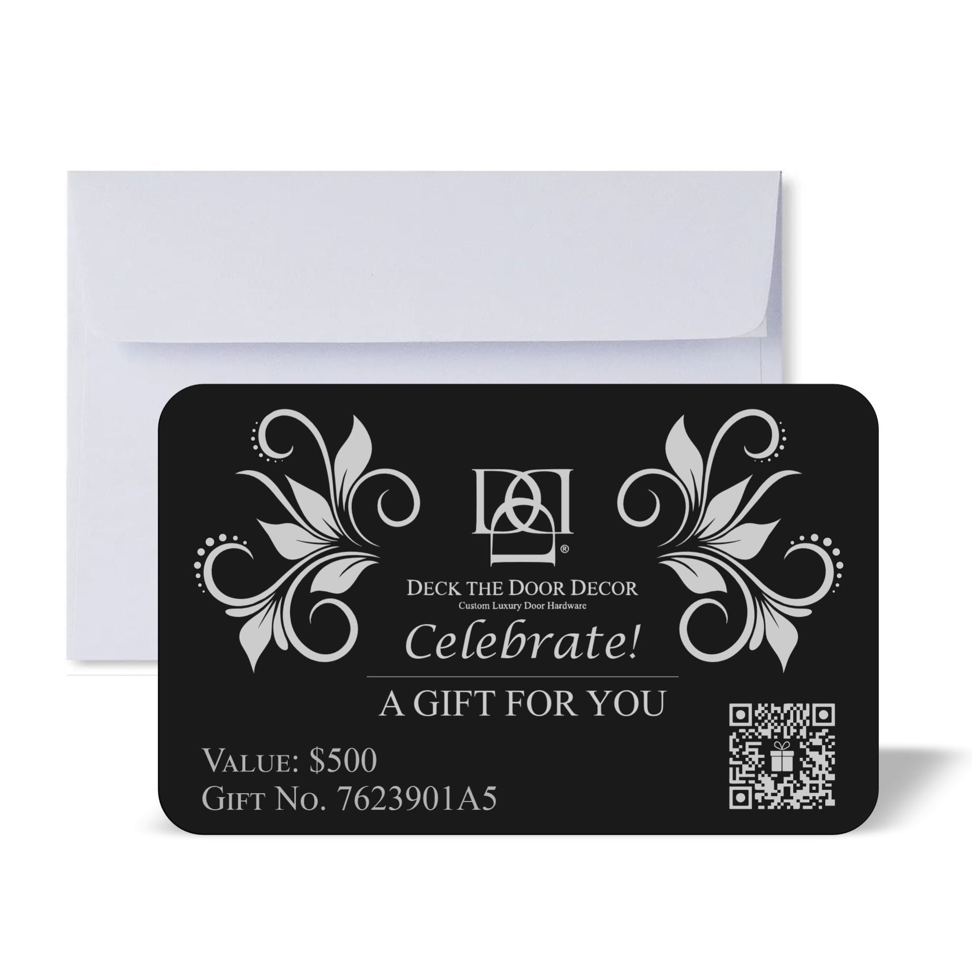 Engraved Gift Cards by Deck the Door Decor 
