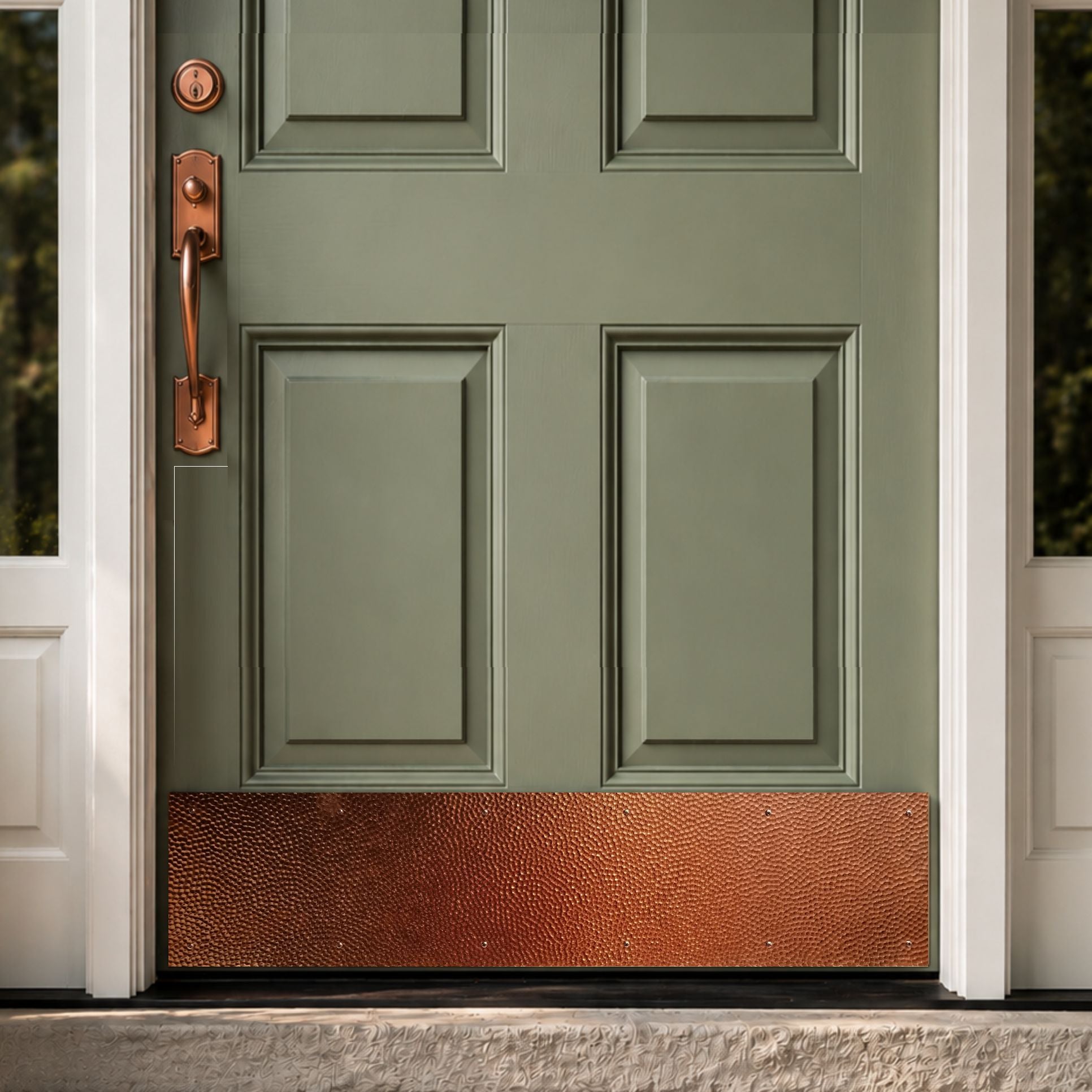 Hammered Embossed Door Plates by Deck the Door Decor 