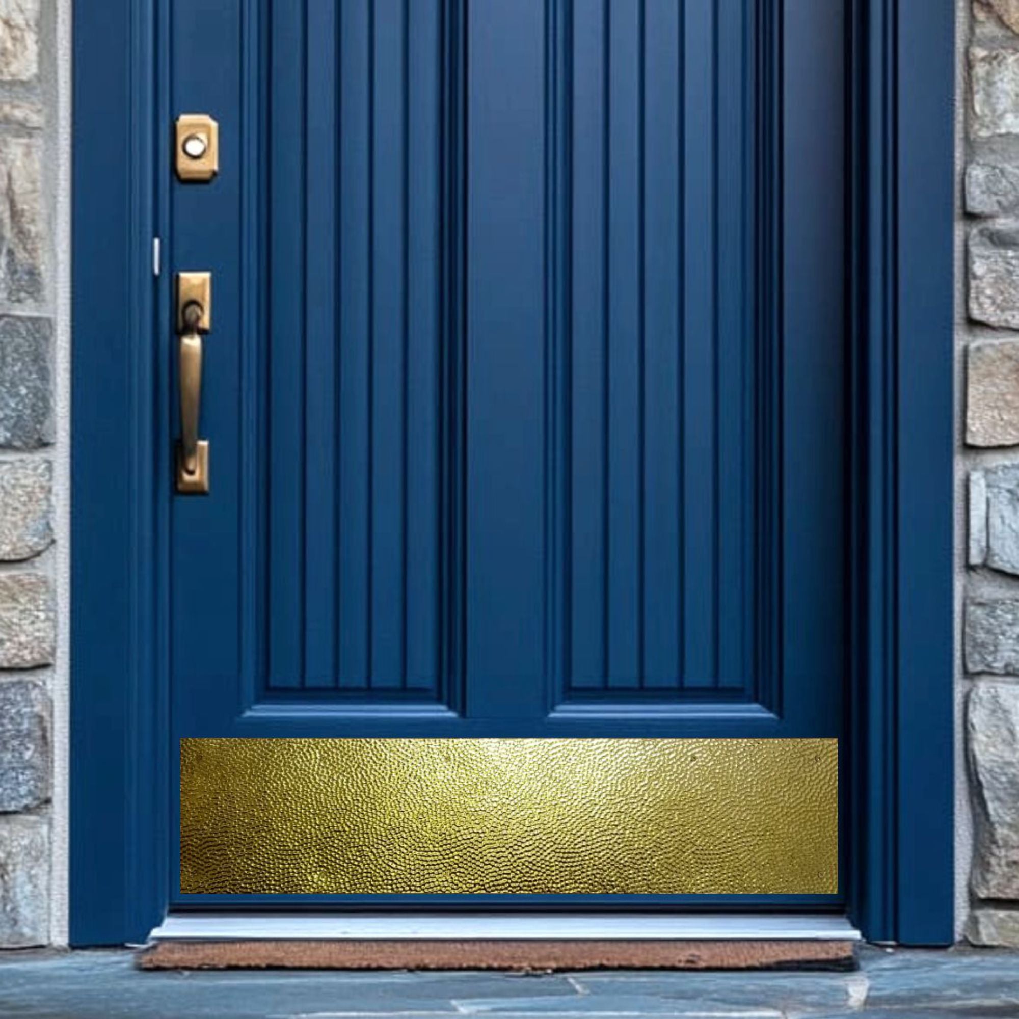 Brass Embossed Door Plates by Deck the Door Decor