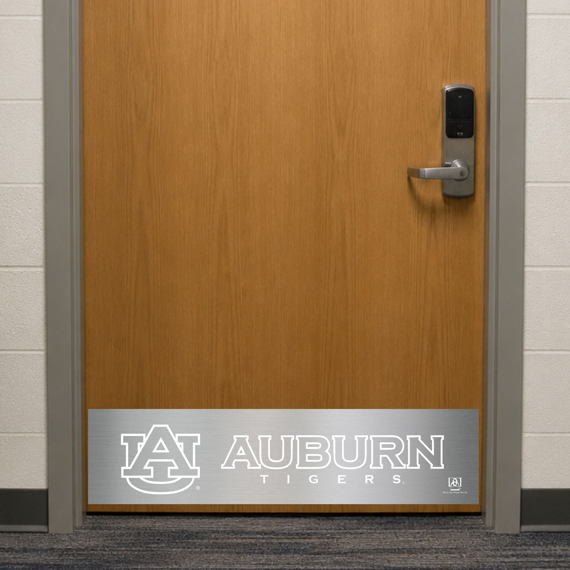 Auburn university tigers door kick plate by Deck the Door Decor