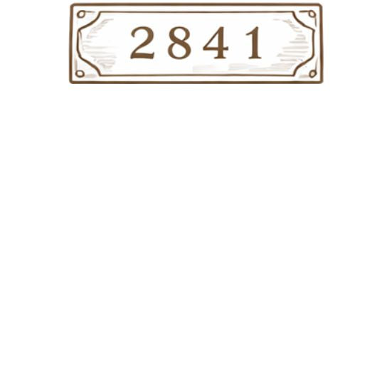 Engraved Address Accent Plate by Deck the Door Decor