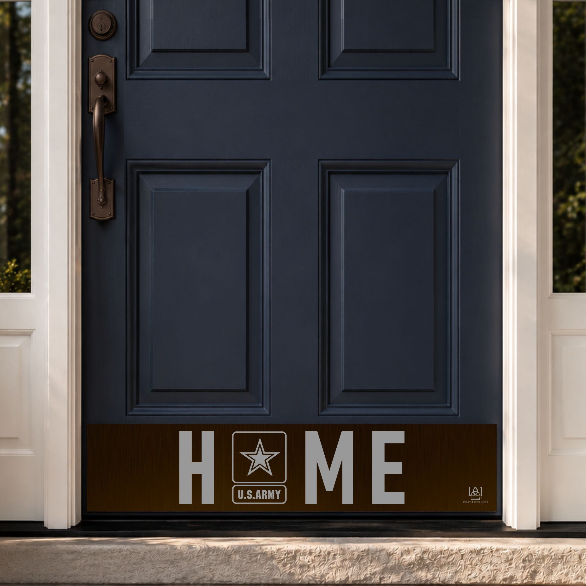 Licensed Military Engraved Logo Plates by Deck the Door Decor 