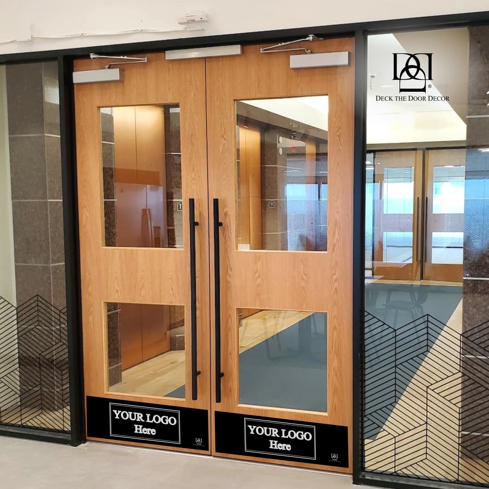 Custom Branded & Wayfinding Engraved Door Kick Plates