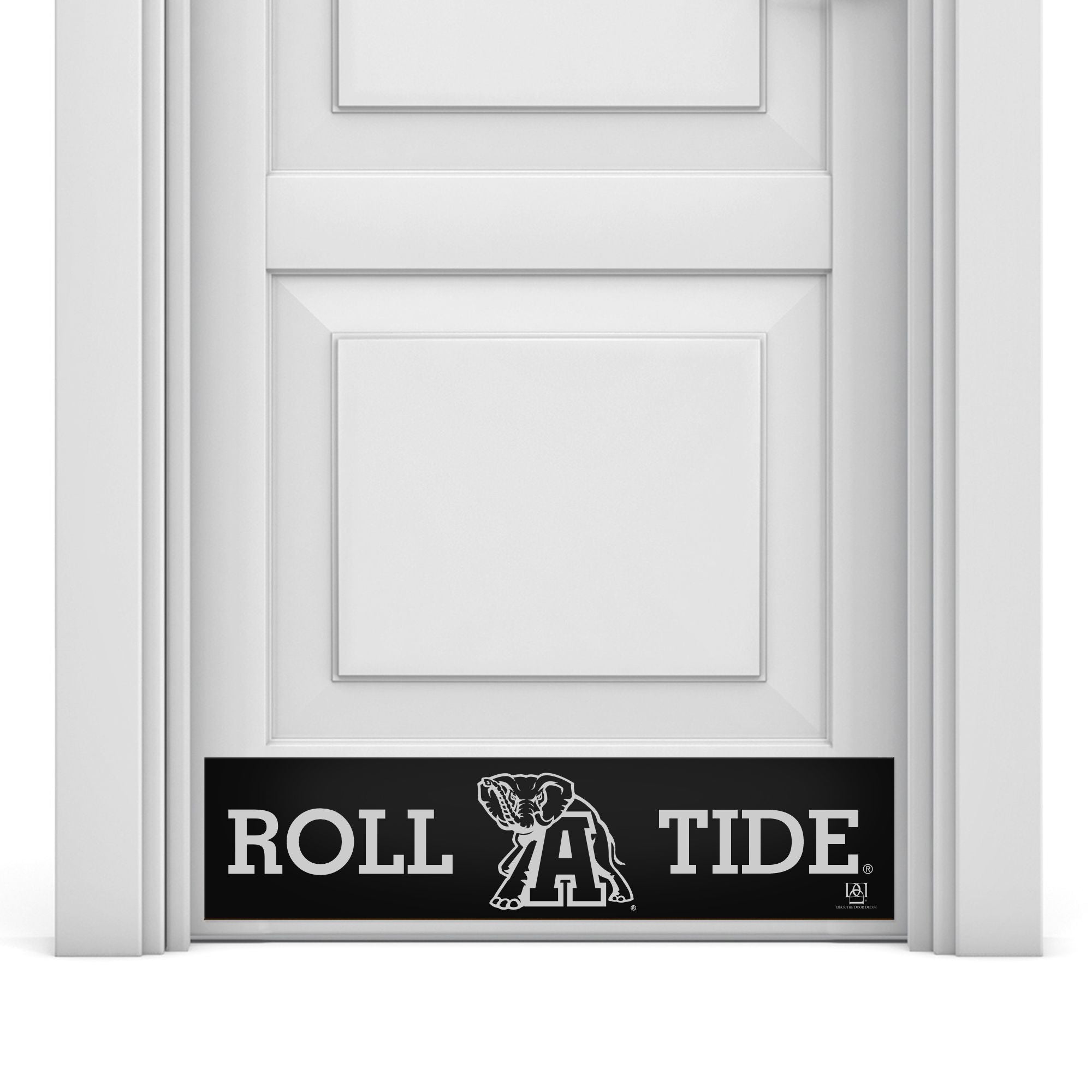 Alabama Crimson Tide Roll Tide Engraved Door Kick Plate – Officially Licensed Collegiate Door Decor