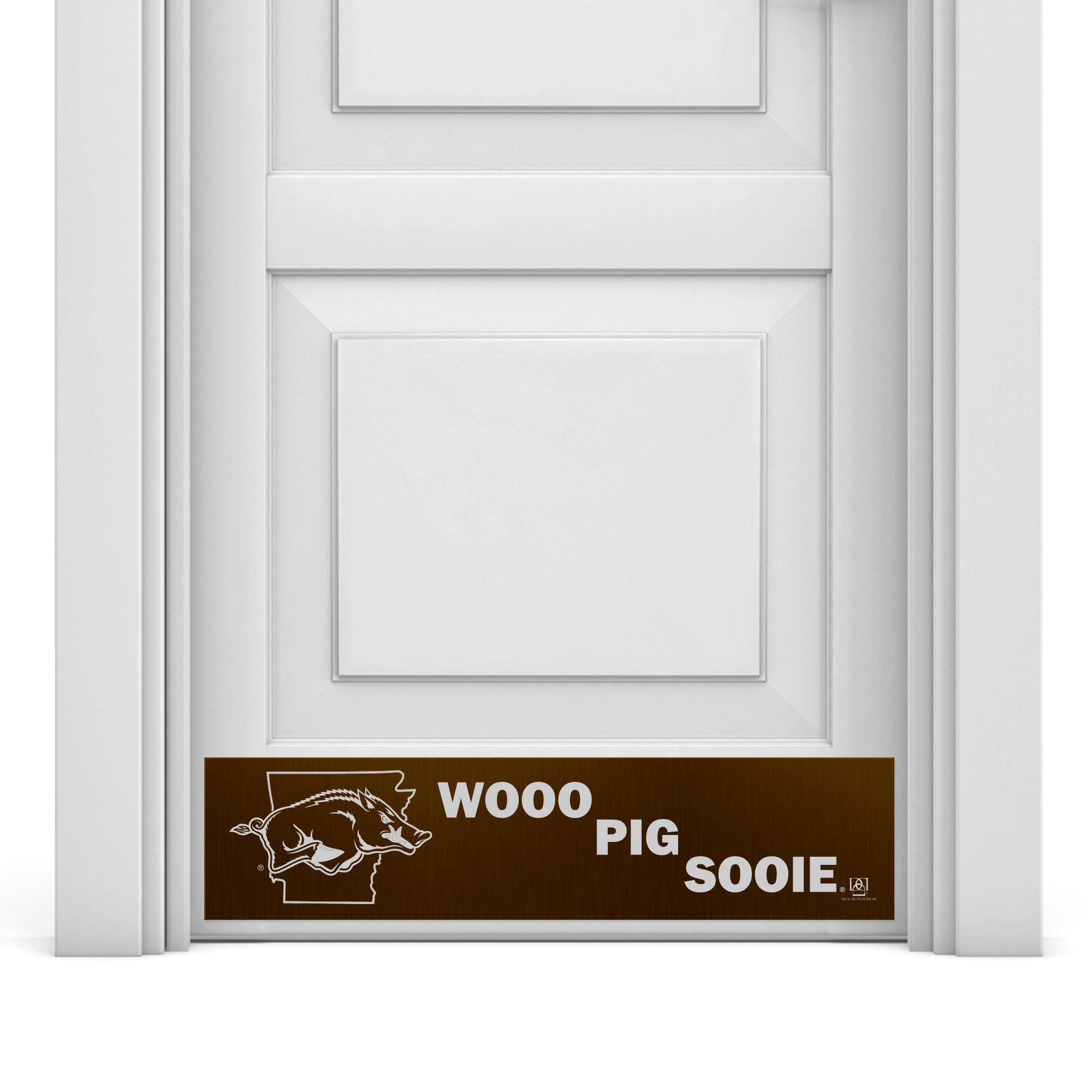 Arkansas Razorbacks Engraved Door Kick Plate – Officially Licensed Collegiate Door Decor