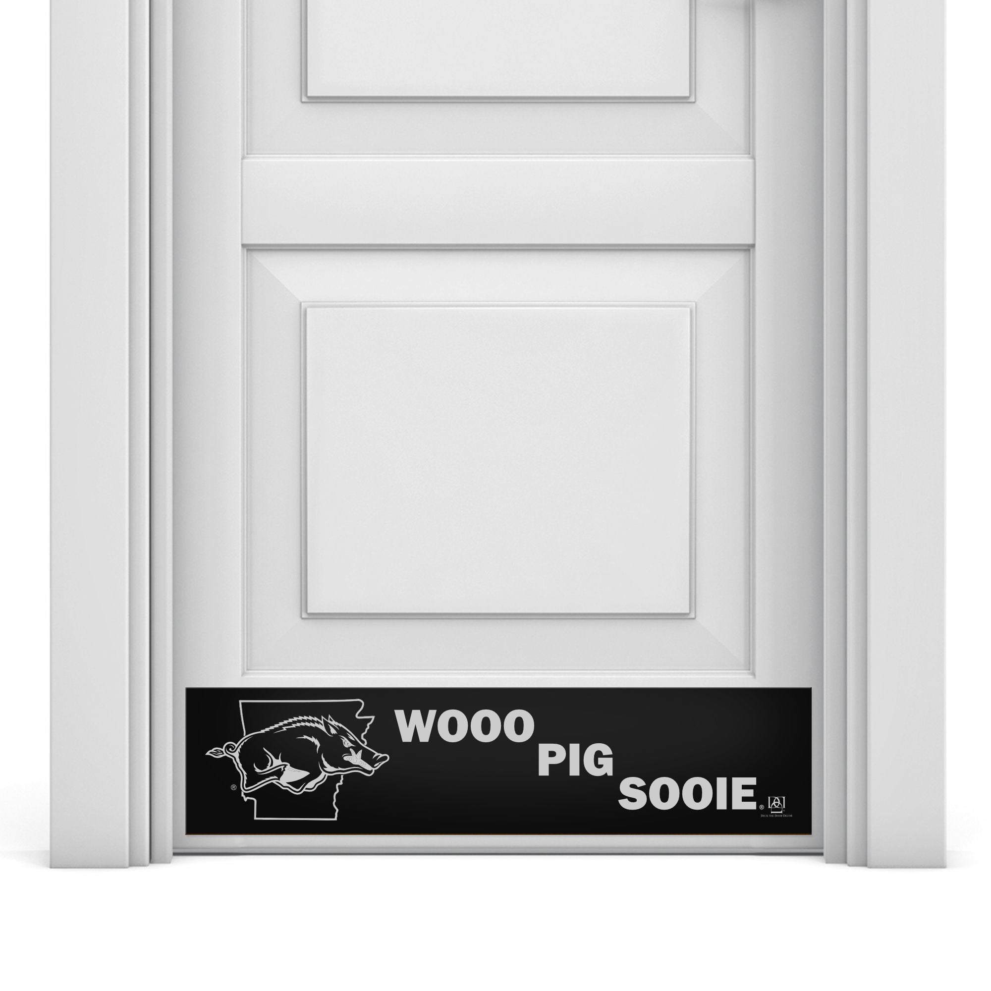 Arkansas Razorbacks Engraved Door Kick Plate – Officially Licensed Collegiate Door Decor
