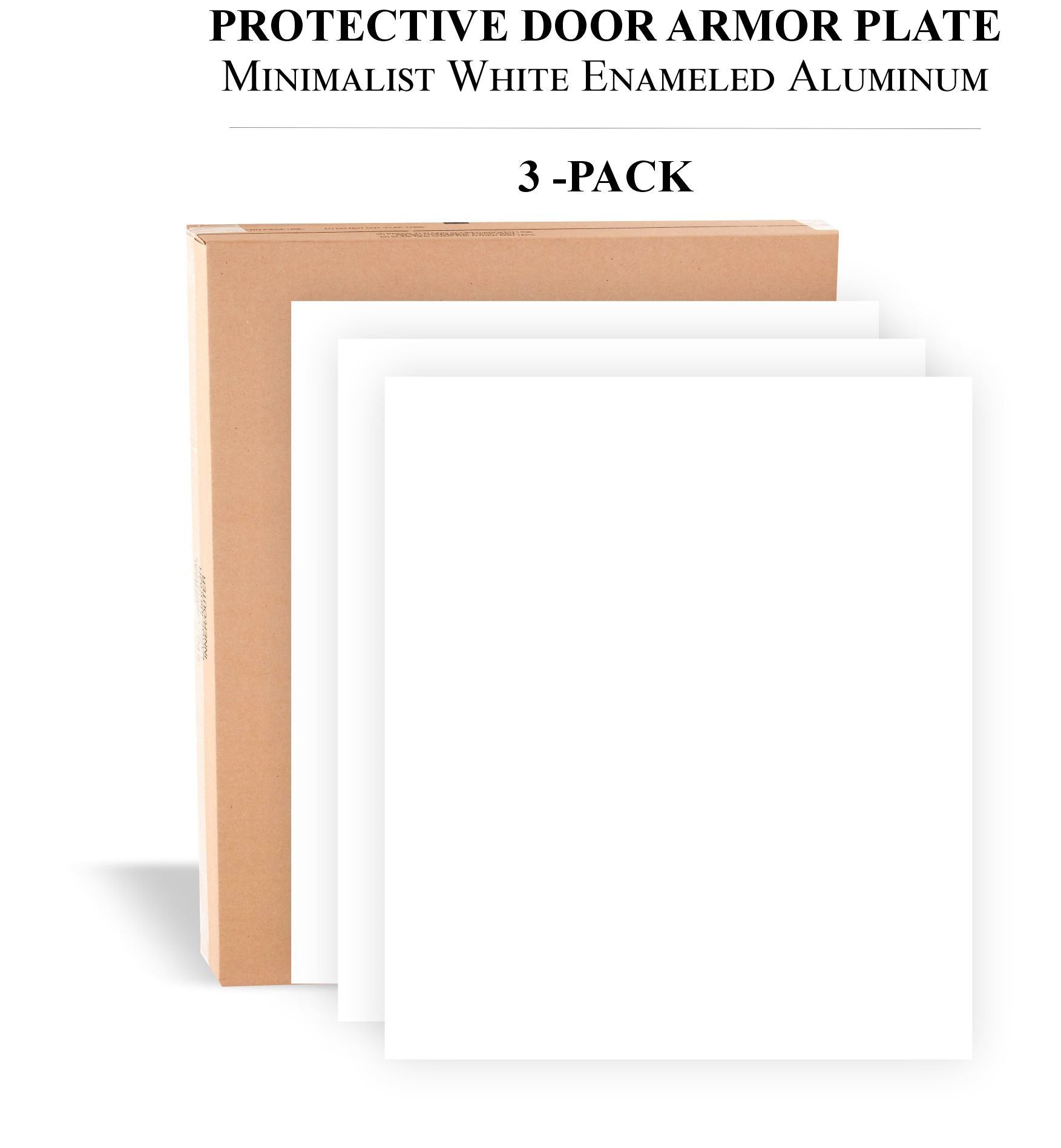 Durable Door Armor Plate - Multiple Finish & Size Options