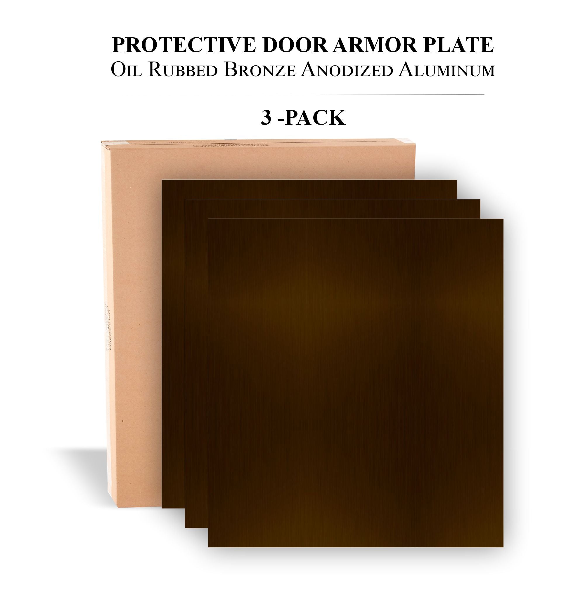 Durable Door Armor Plate - Multiple Finish & Size Options