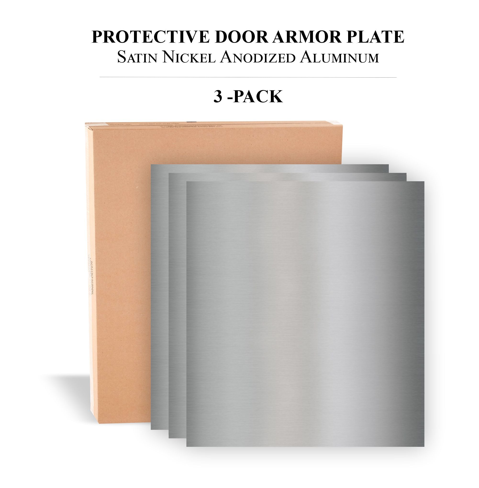 Durable Door Armor Plate - Multiple Finish & Size Options