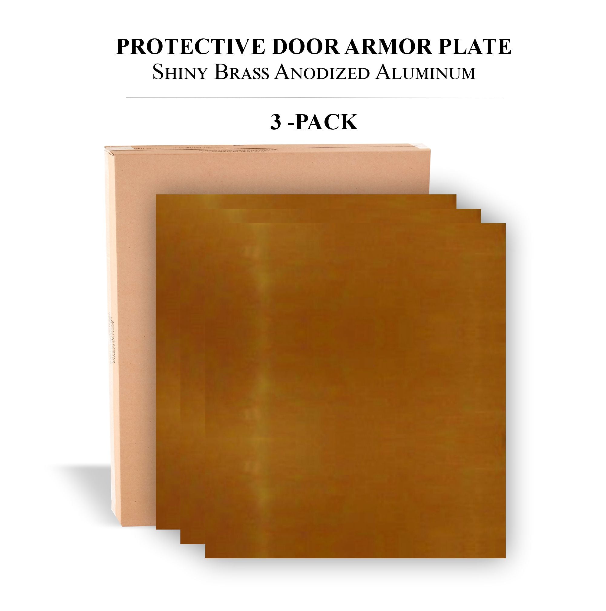 Durable Door Armor Plate - Multiple Finish & Size Options