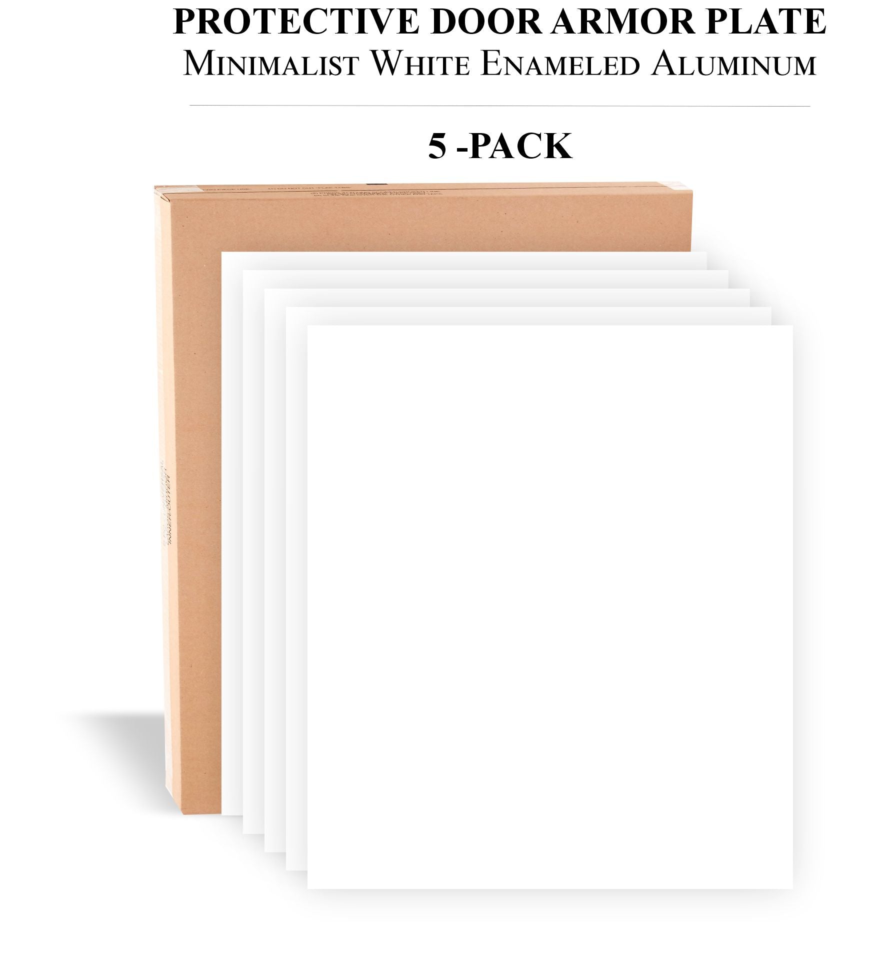 Durable Door Armor Plate - Multiple Finish & Size Options