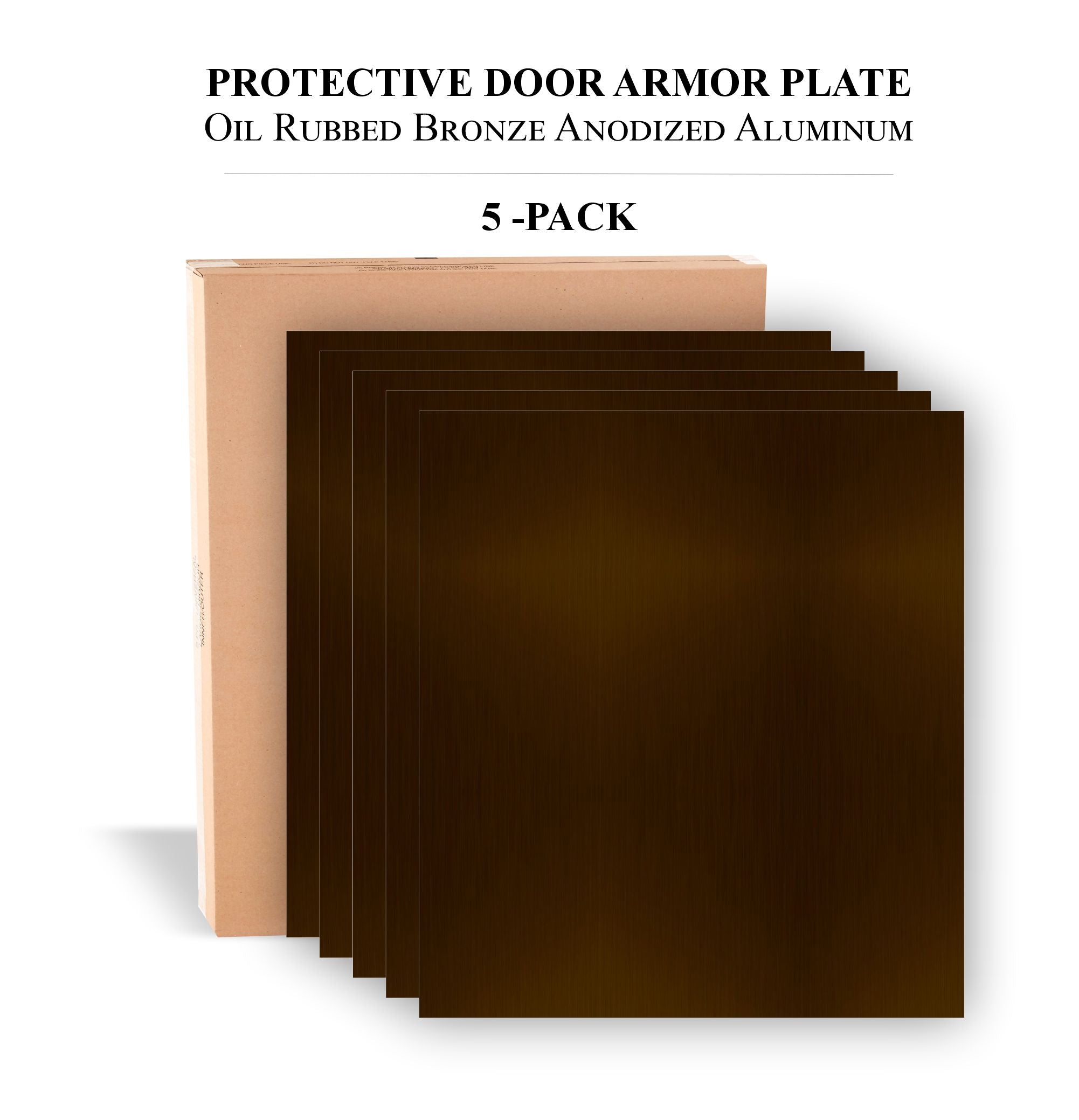 Durable Door Armor Plate - Multiple Finish & Size Options