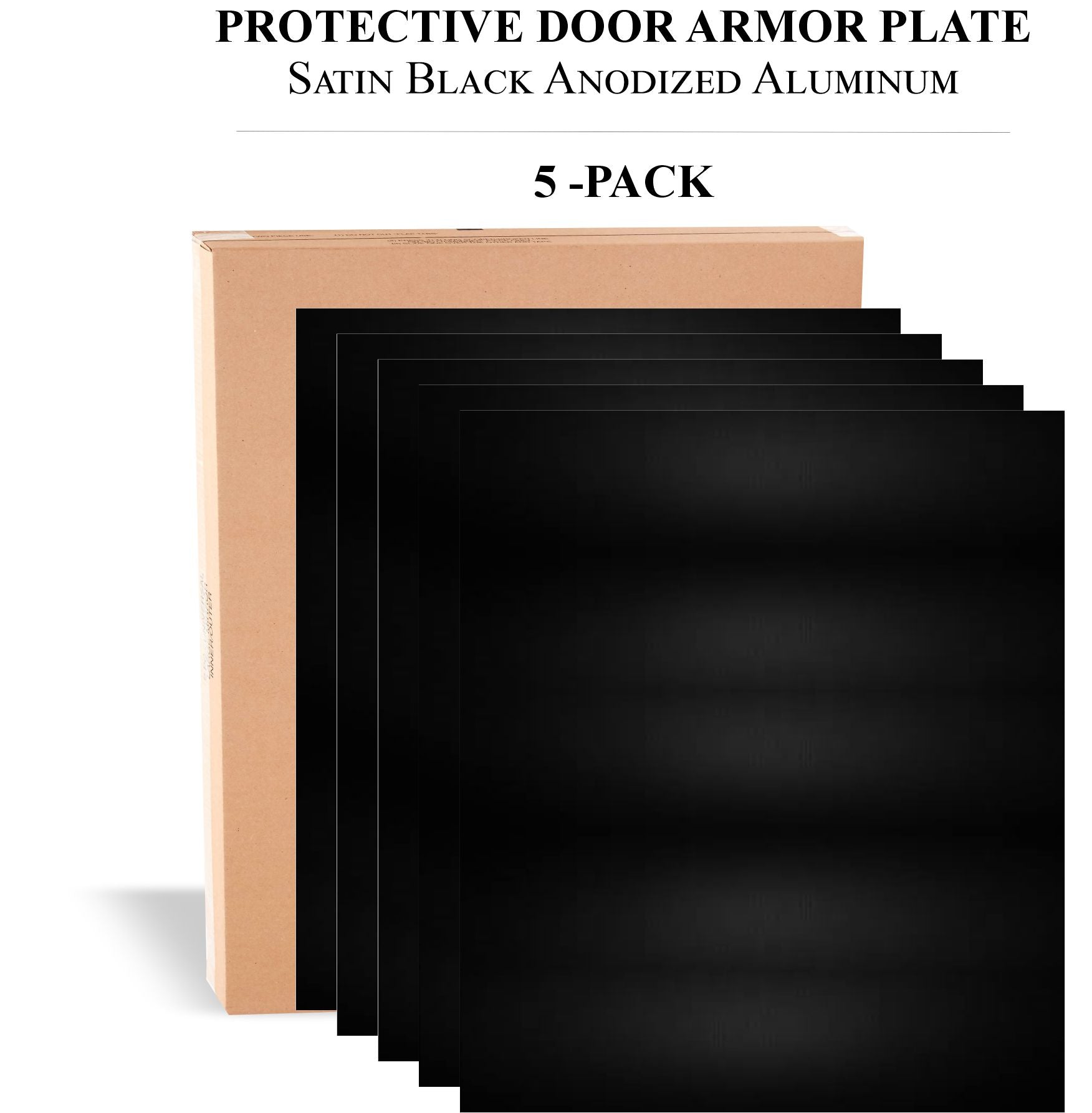 Durable Door Armor Plate - Multiple Finish & Size Options