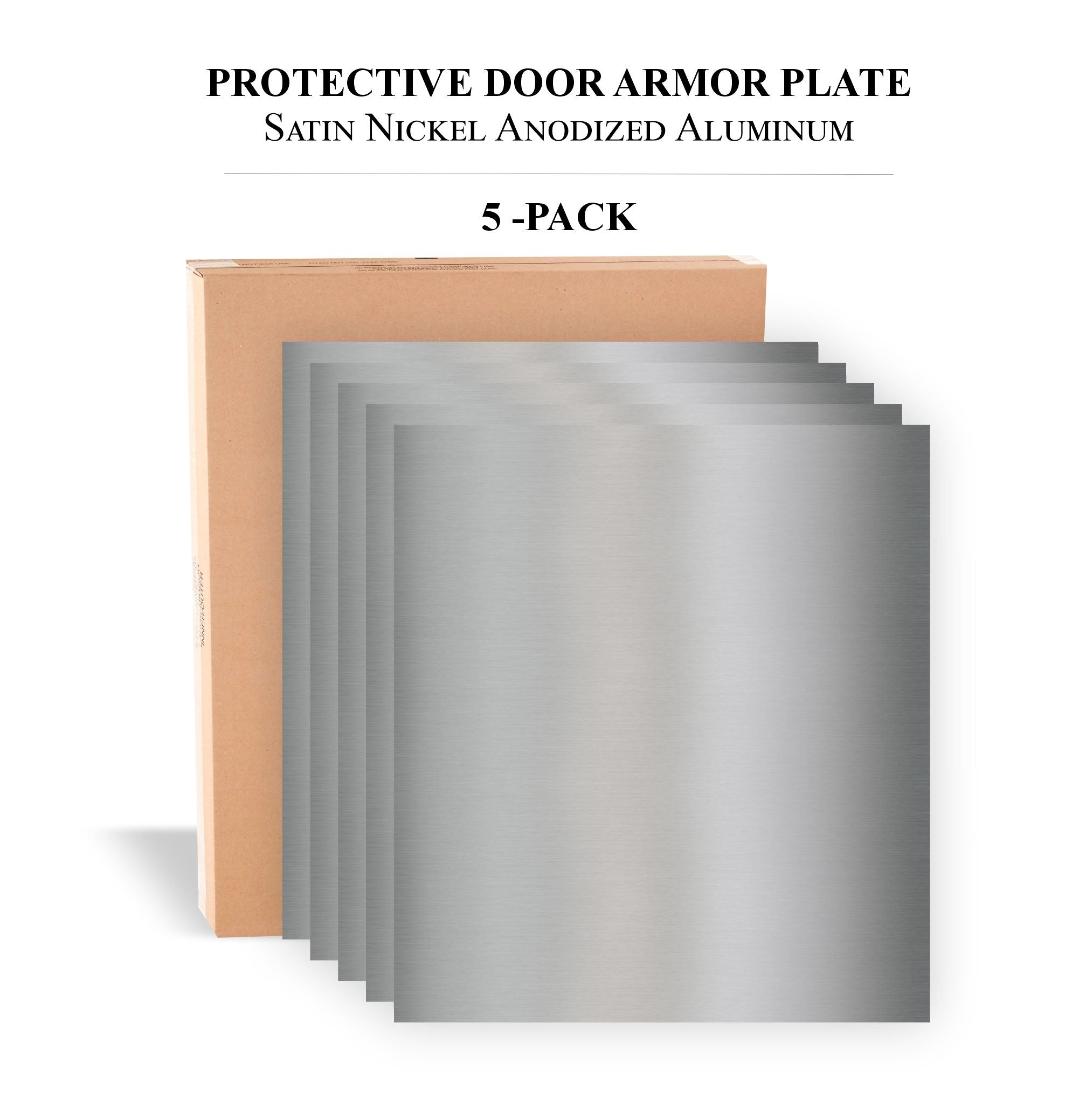 Durable Door Armor Plate - Multiple Finish & Size Options