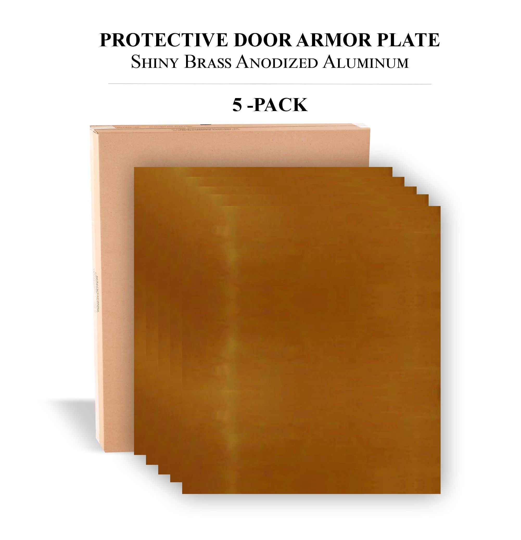 Durable Door Armor Plate - Multiple Finish & Size Options