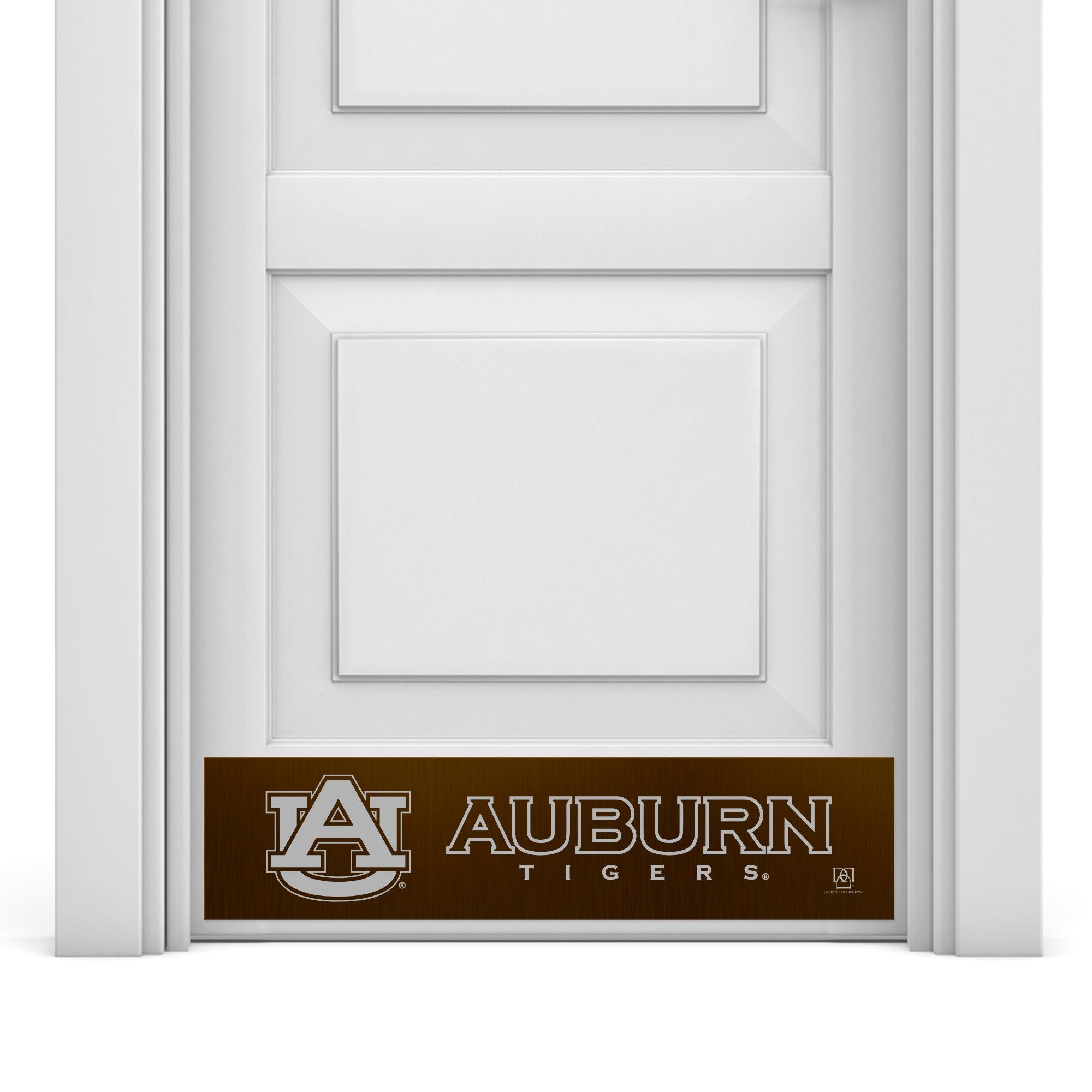 Auburn Tigers Engraved Door Kick Plate – Officially Licensed Auburn University Door Decor
