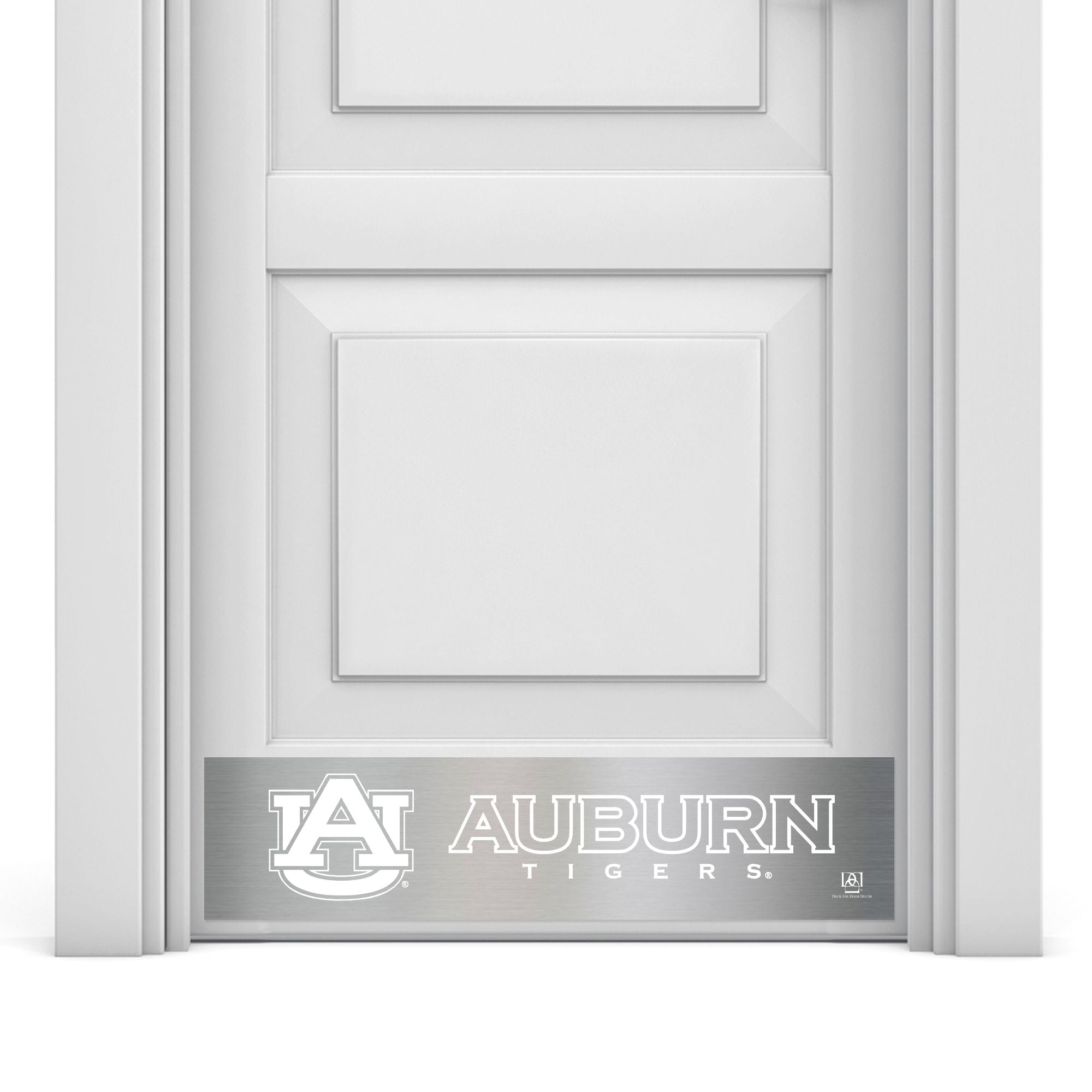 Auburn Tigers Engraved Door Kick Plate – Officially Licensed Auburn University Door Decor