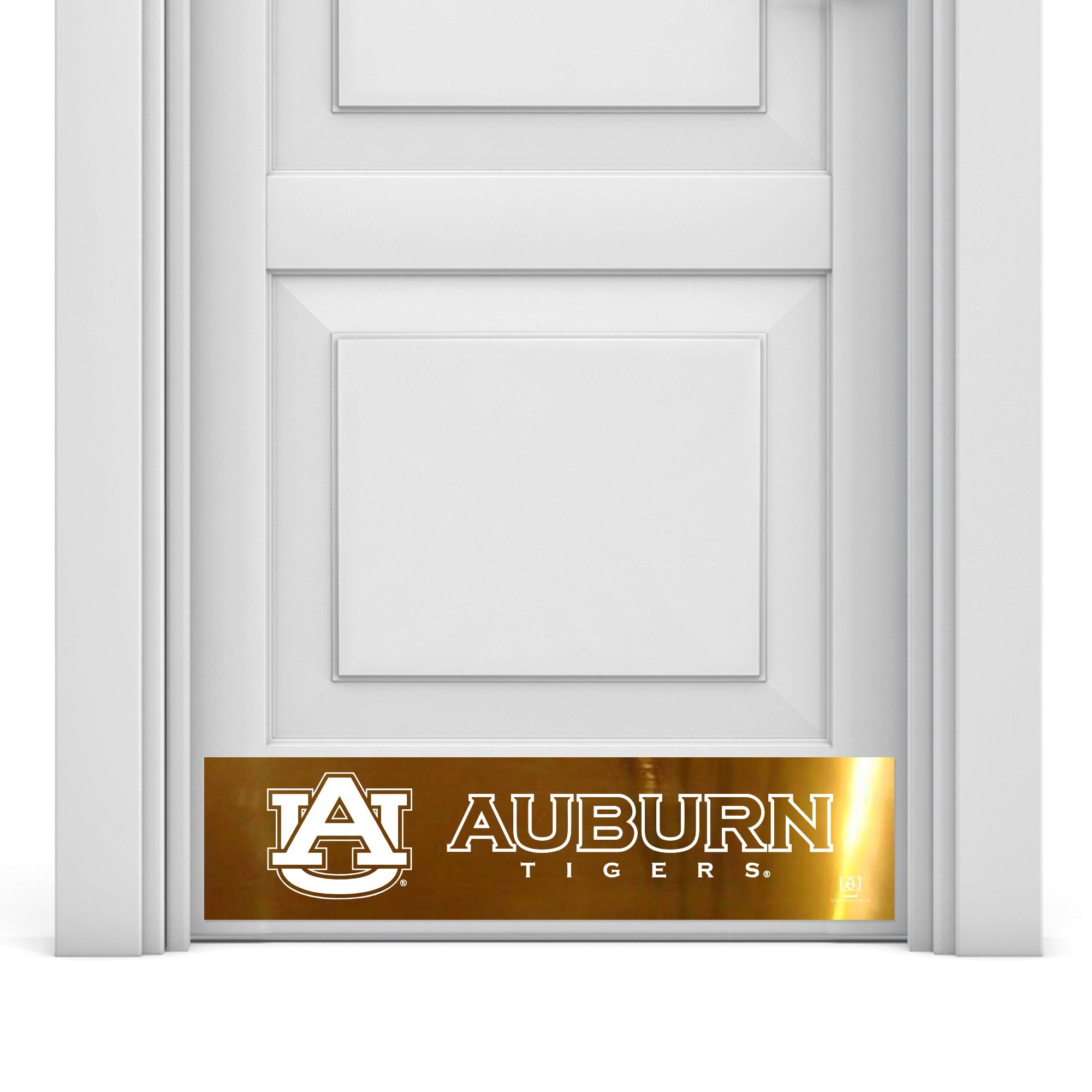 Auburn Tigers Engraved Door Kick Plate – Officially Licensed Auburn University Door Decor