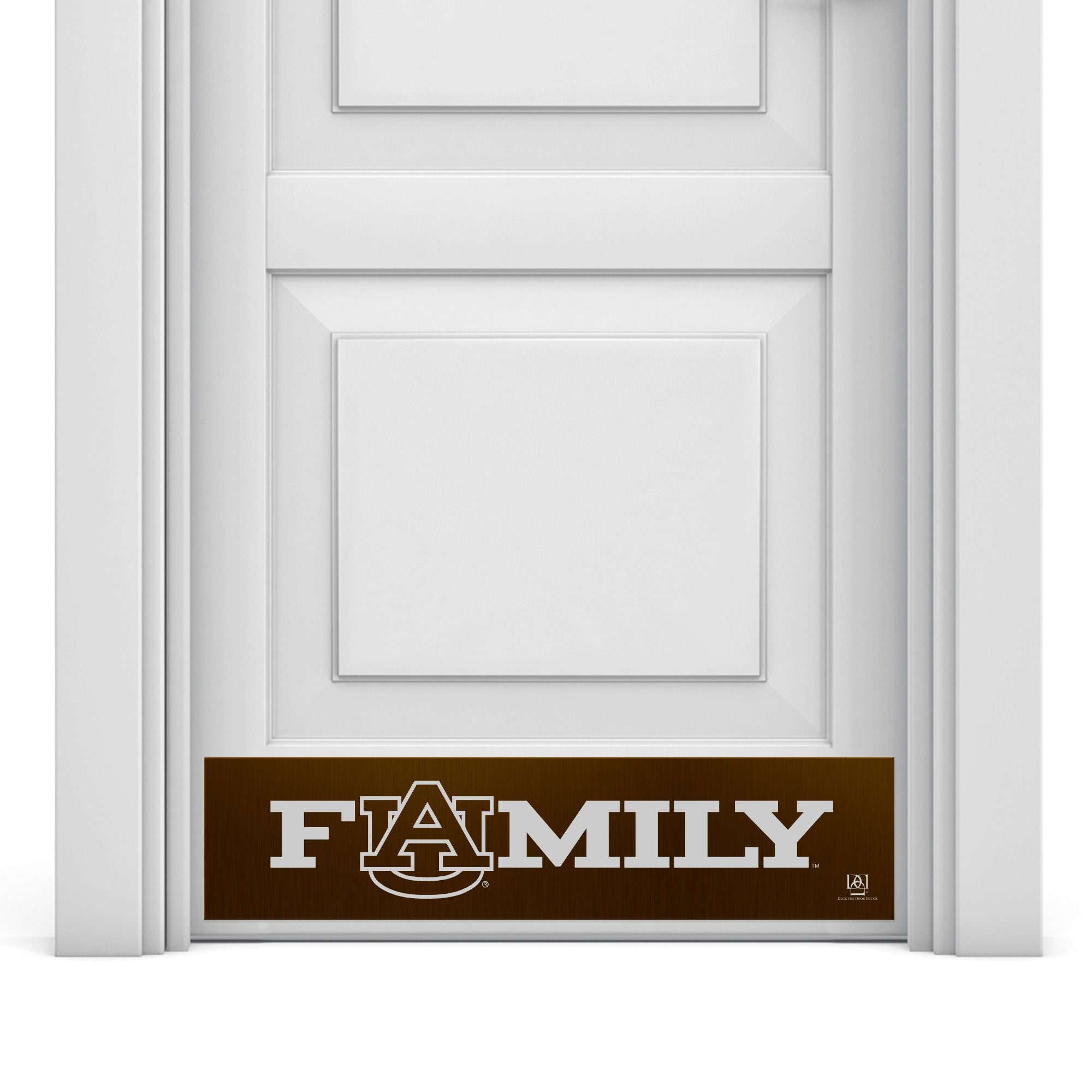 Auburn Family Engraved Door Kick Plate – Officially Licensed Auburn University Door Decor