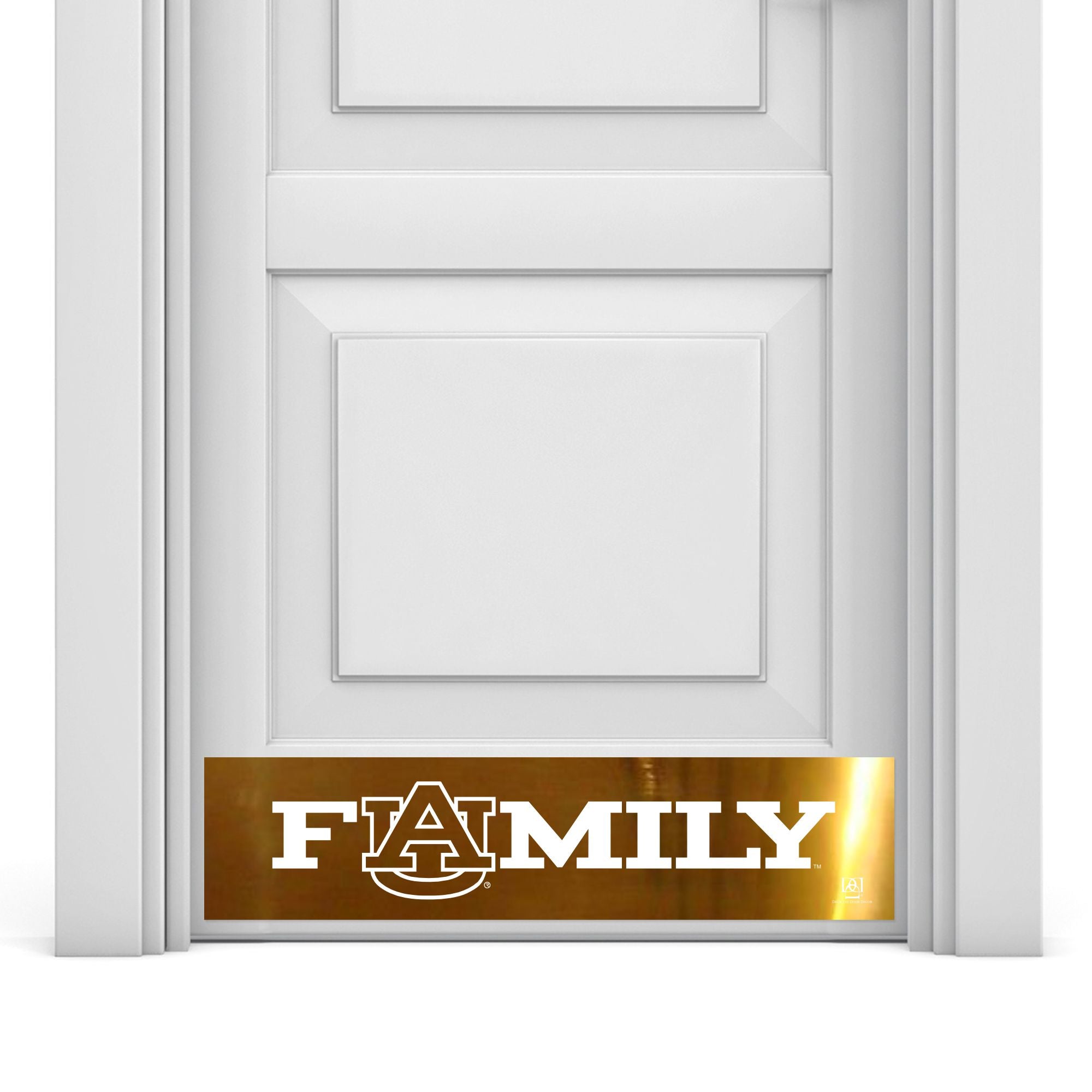 Auburn Family Engraved Door Kick Plate – Officially Licensed Auburn University Door Decor