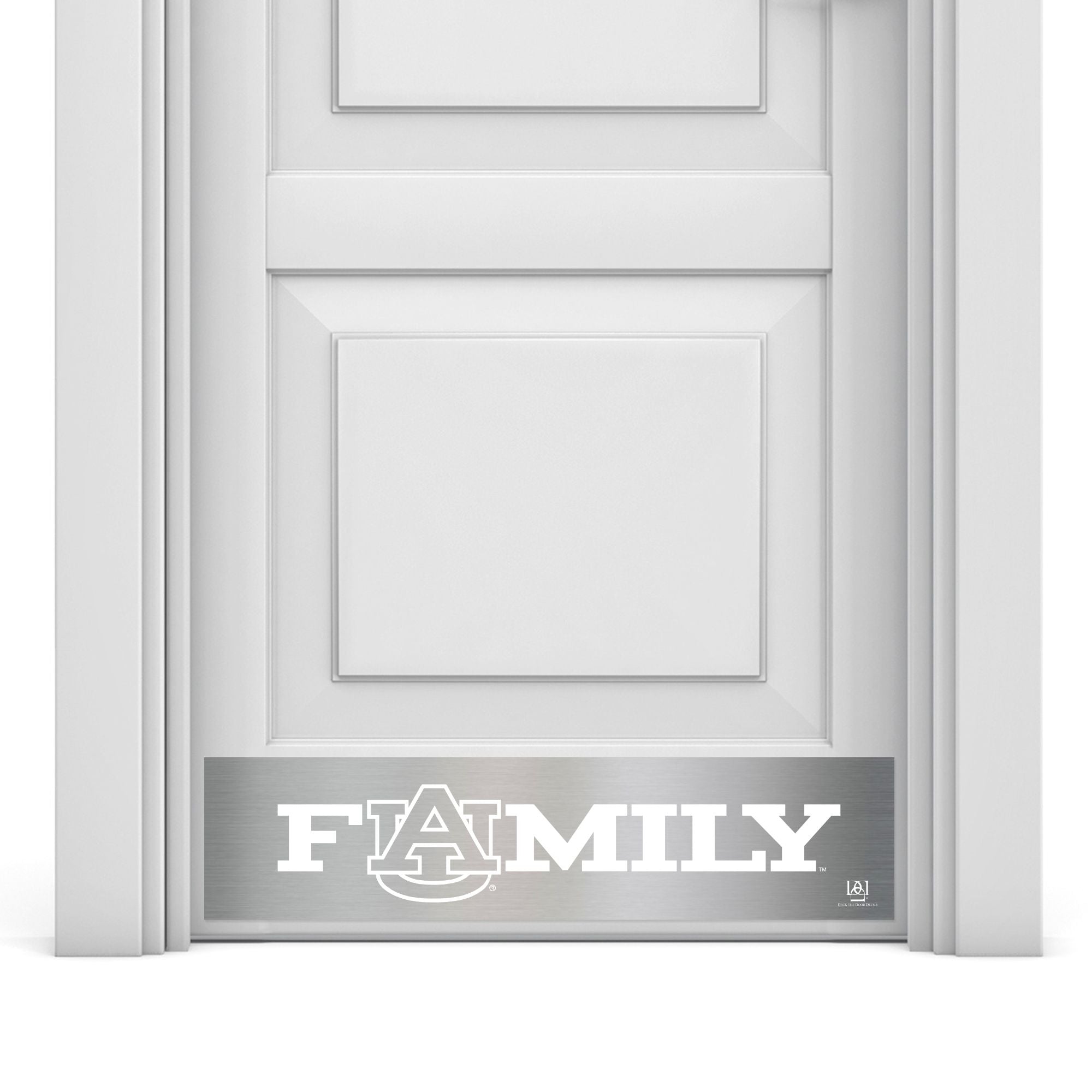 Auburn Family Engraved Door Kick Plate – Officially Licensed Auburn University Door Decor
