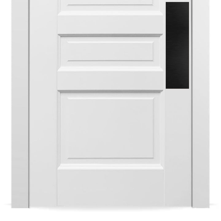 Door Push Plate in Satin Black