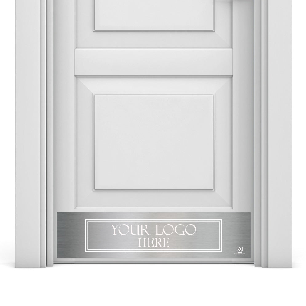 Custom Business Logo Engraved Kick Plate