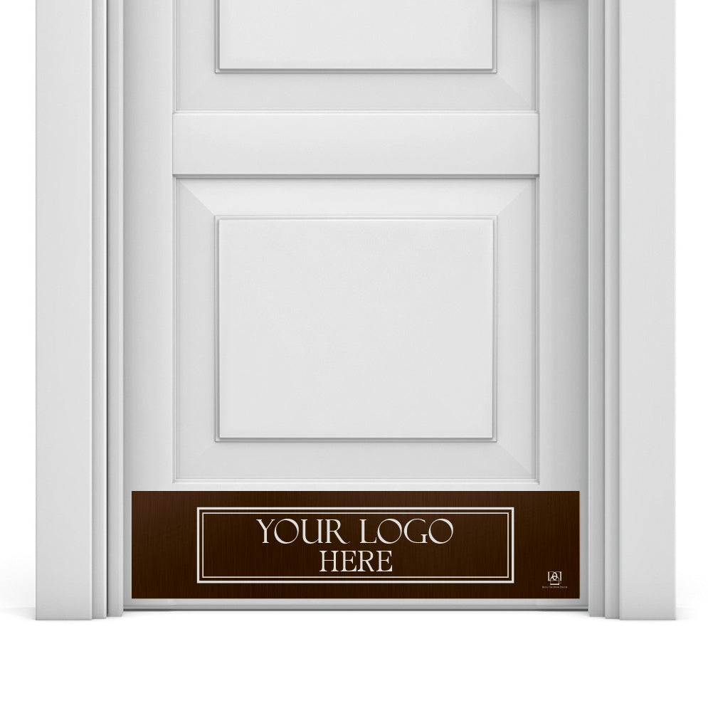 Custom Business Logo Engraved Kick Plate