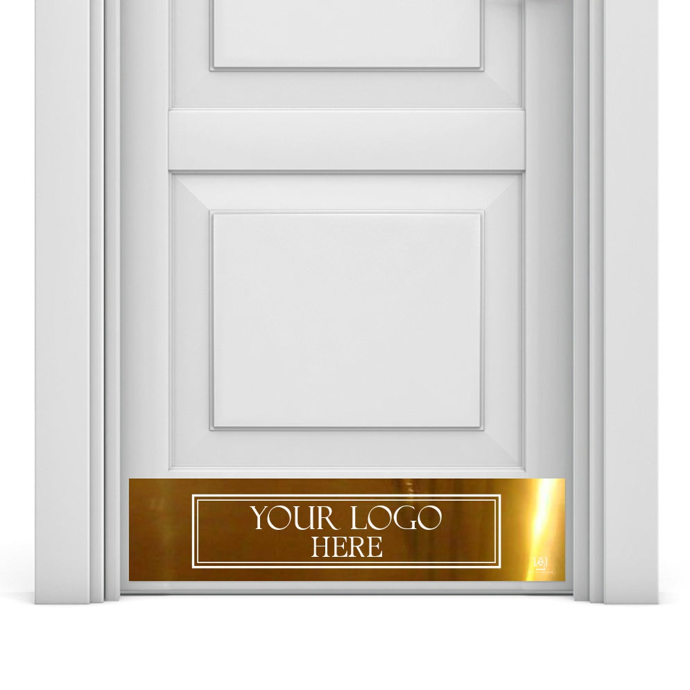 Custom Business Logo Engraved Kick Plate