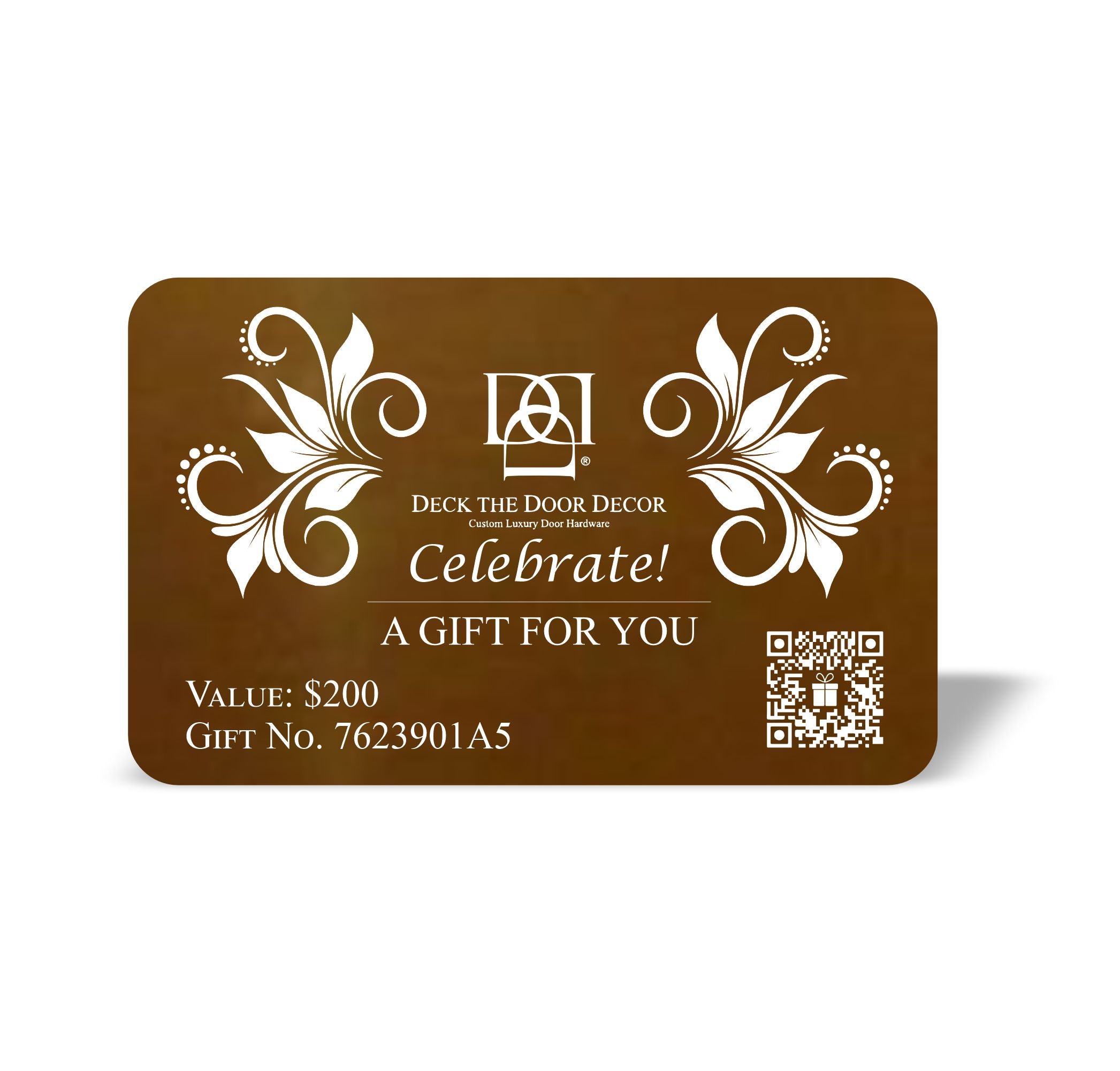 Luxury Engraved Gift Plaque – Anodized Aluminum, Multiple Designs & Values
