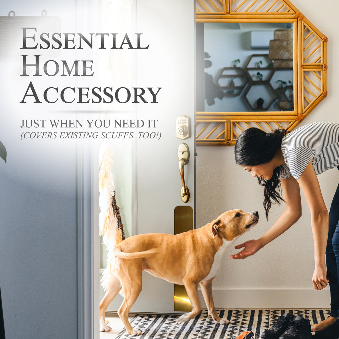 Dog Scratch Prevention Door Plate lifestyle 