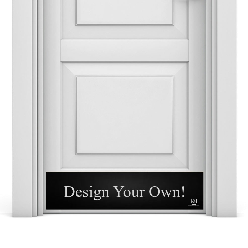 Door Kick Plate - Engraved - Design Your Own - Multiple Finish & Size Options - Customizable