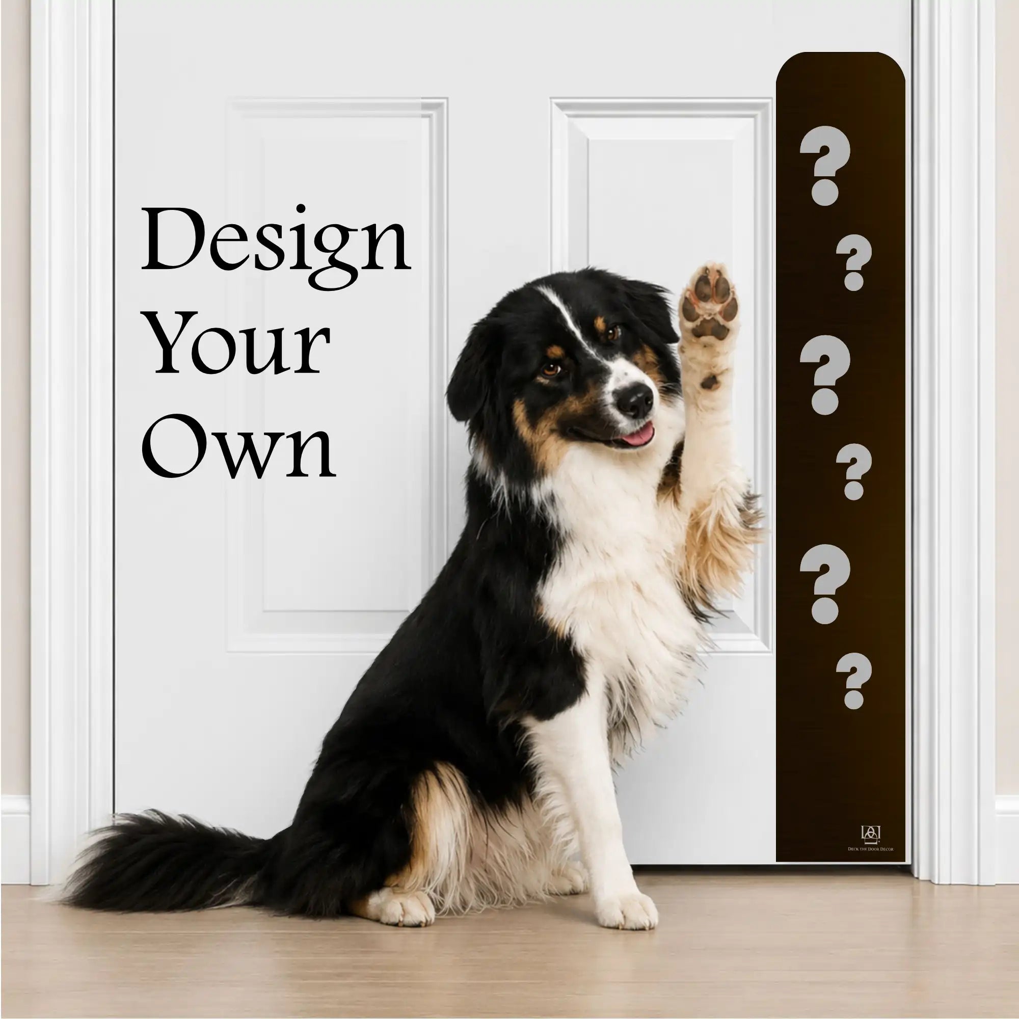Custom Engraved Dog Scratch Protection Door Plate – Personalized Protection