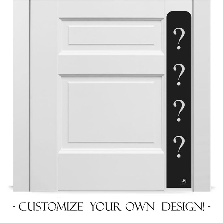 Custom Engraved Dog Scratch Protection Plate on satin black