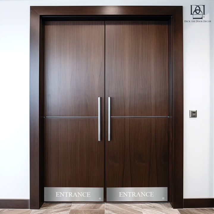 Engraved 'Entrance' Door Kick Plate