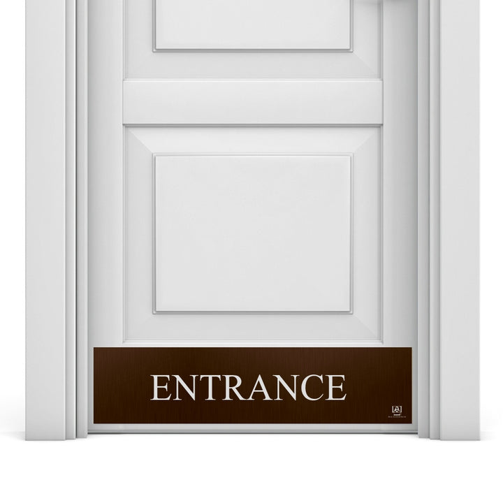 Engraved 'Entrance' Door Kick Plate