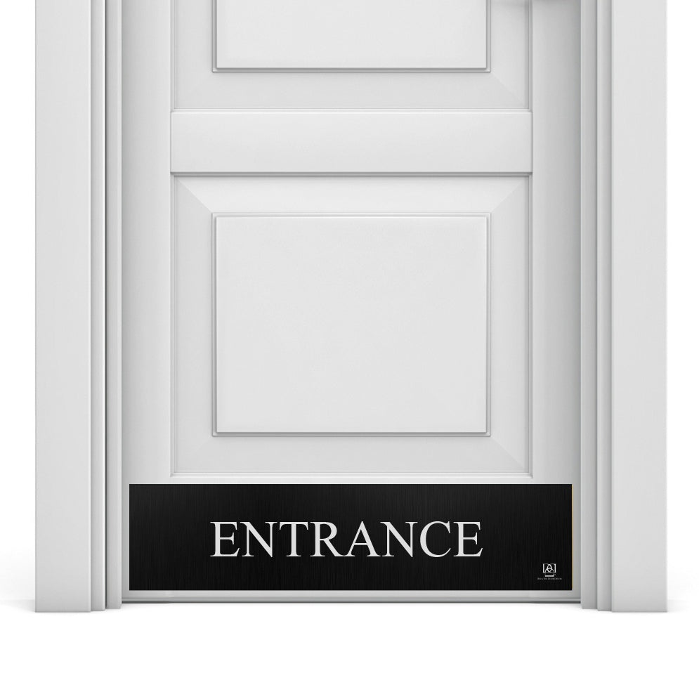 Engraved 'Entrance' Door Kick Plate
